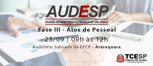 ‘Atos de Pessoal’ é tema de capacitação em Araraquara 