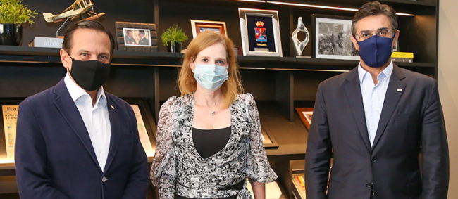 Conselheira-Presidente participa de reunião com o Governador de SP