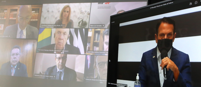 TCESP participa de audiência com Chefes de Poderes