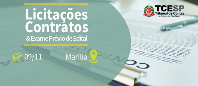 TCESP promove curso sobre licitações, contratos e exame prévio de editais em Marília