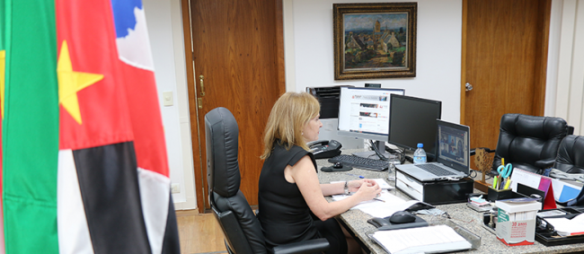 Conselheira-Presidente participa de audiência com SEBRAE