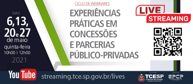 Ciclo de webinários para debater experiências em concessões e PPPs