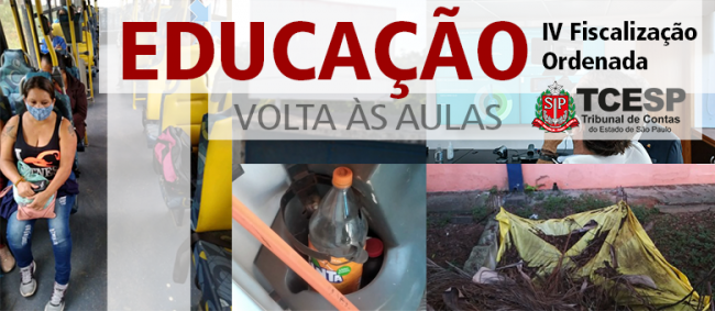 Fiscalização surpresa do TCESP vistoria retorno às aulas presenciais em escolas paulistas
