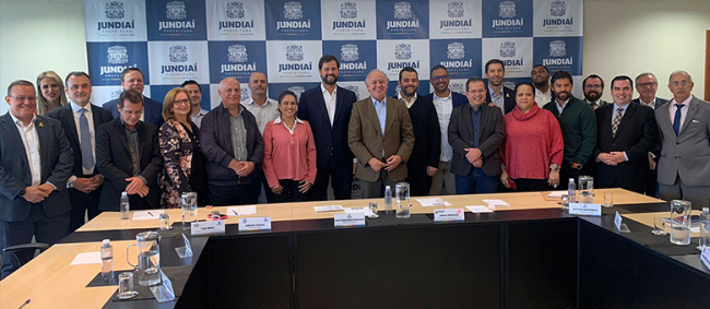 Presidente do TCESP realiza reunião com gestores da Região Metropolitana de Jundiaí