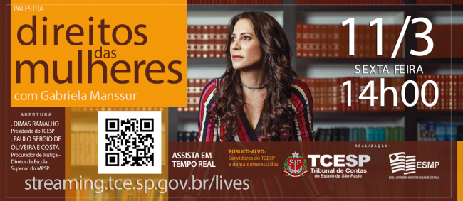 TCESP fará palestra em referência ao Dia Internacional da Mulher