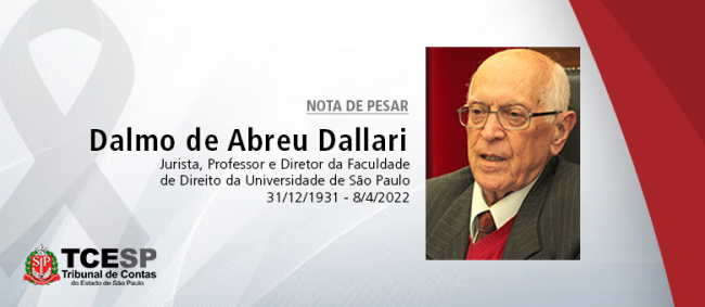 Nota de pesar: Dalmo de Abreu Dallari
