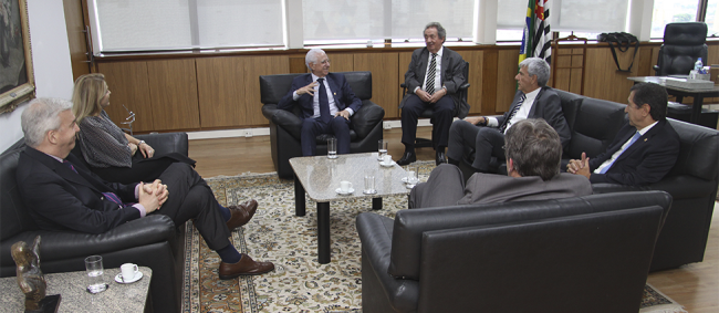 Diretoria da FFM participa de reunião com Presidente do TCESP