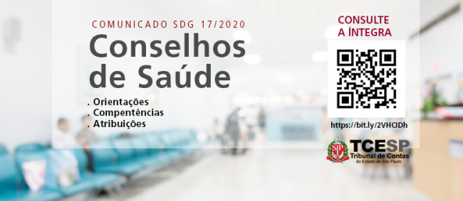 TCESP orienta Conselhos de Saúde a fiscalizar ações no combate ao coronavírus