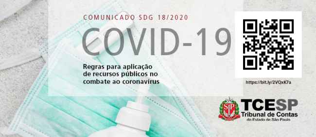 TCE divulga orientações sobre uso de recursos destinados ao COVID-19