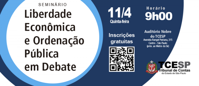  ‘Liberdade Econômica e Ordenação Pública’ são temas de curso no TCESP