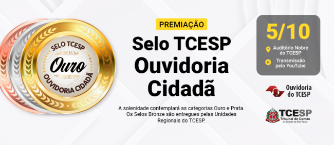 TCESP realiza solenidade de entrega do Selo Ouvidoria Cidadã