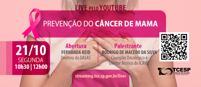 Prevenção do câncer de mama é tema de palestra do TCE 