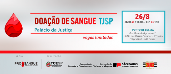 Nova edição de Campanha conjunta para doação de sangue acontecerá dia 26