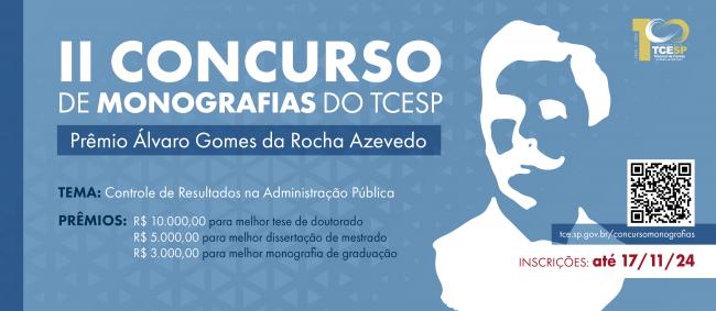 Corte de Contas abre inscrições para o II Concurso de Monografias