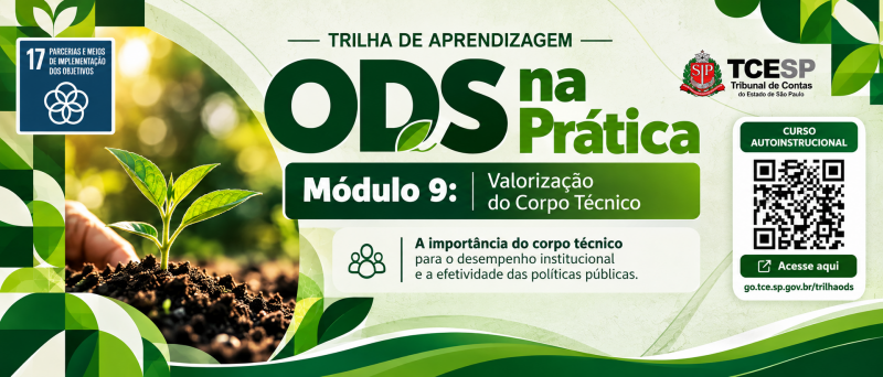 Nono módulo da Trilha de Aprendizagem sobre ODS está no ar