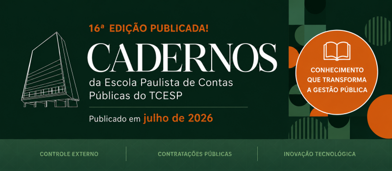 Escola de Contas do TCESP lança nova edição da Revista Cadernos