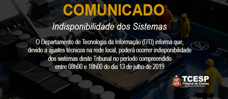 Indisponibilidade dos Sistemas