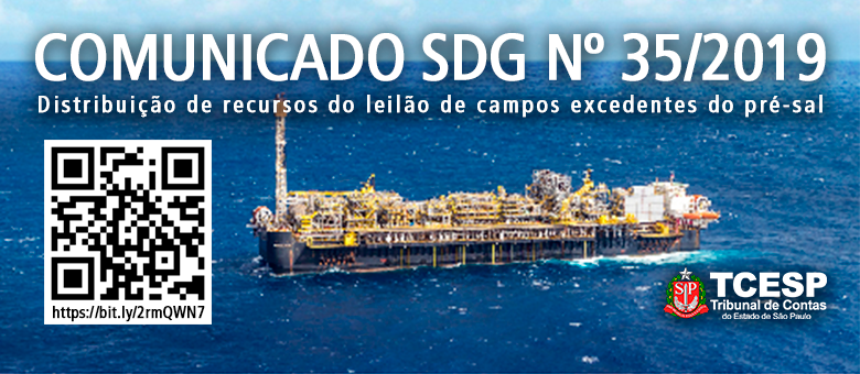 TCE alerta órgãos municipais sobre a distribuição de recursos do leilão de campos do pré-sal
