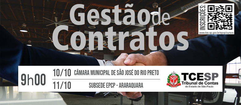 Gestão de Contratos é tema de curso em São José do Rio Preto e Araraquara