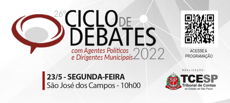 São José dos Campos sediará reunião do Ciclo de Debates no dia 23