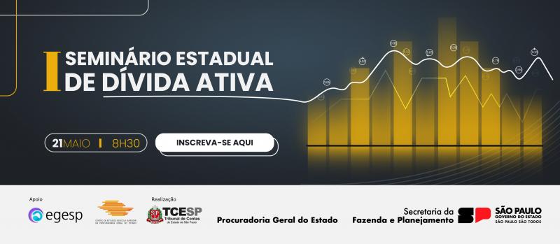 TCESP realizará 1º Seminário Estadual da Dívida Ativa