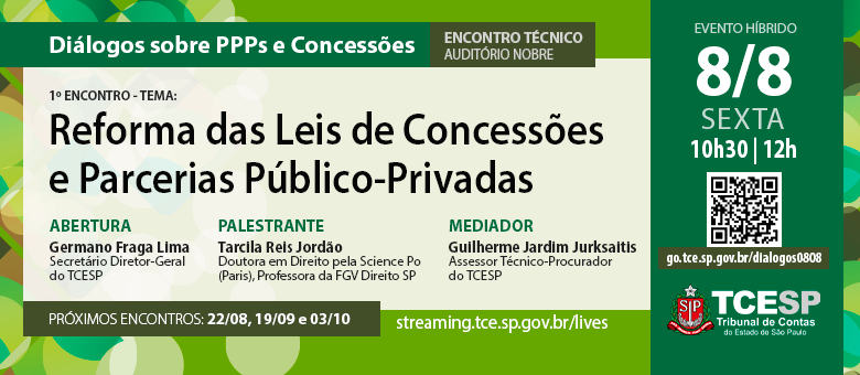 TCE realizará série de encontros sobre PPPs e Concessões
