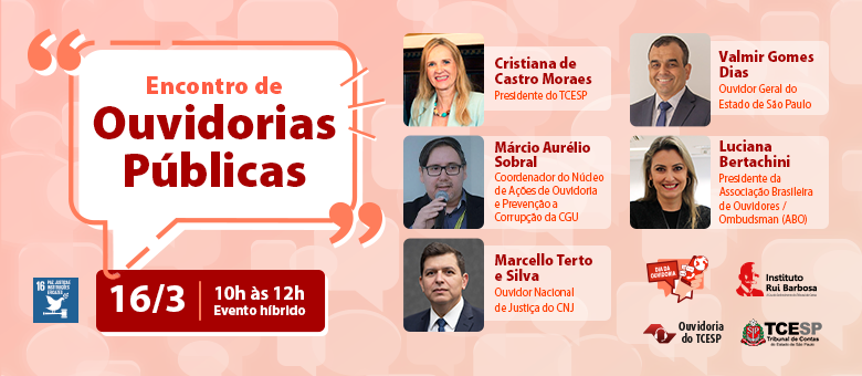 TCE promoverá evento voltado às Ouvidorias Públicas municipais; Confira a programação