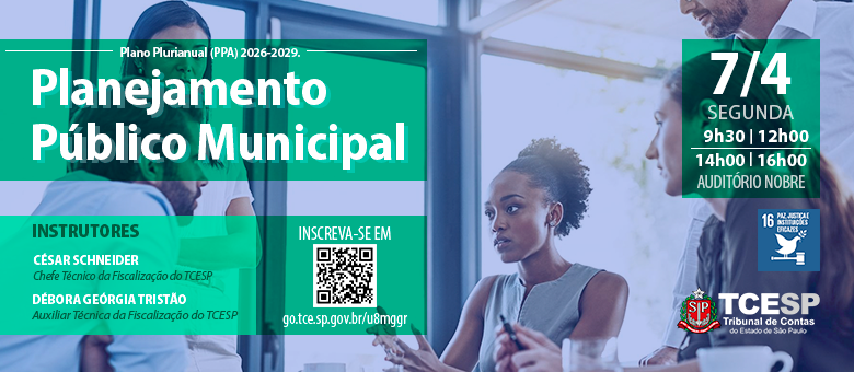 Tribunal de Contas promoverá evento voltado ao Planejamento Público Municipal