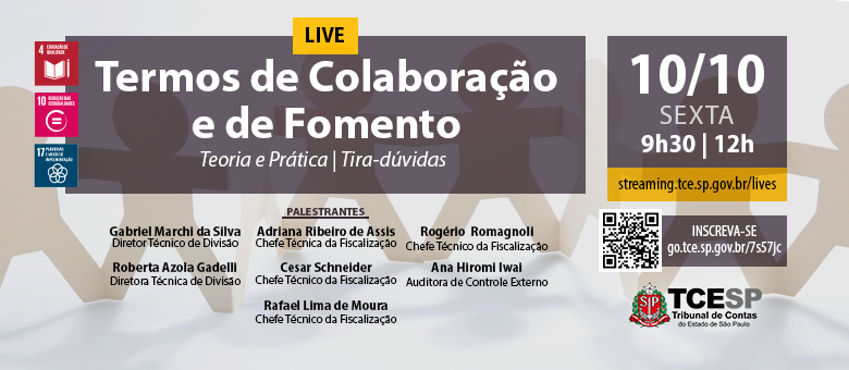 TCE promoverá encontro com tira-dúvidas sobre Termos de Colaboração e Fomento