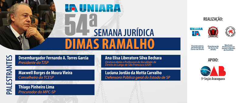 Semana Jurídica da UNIARA homenageia Dimas Ramalho