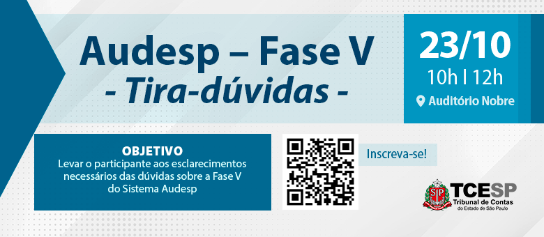 TCESP promoverá evento para tirar dúvidas sobre Sistema Audesp - Fase V