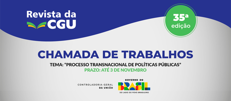 TCESP informa que a Revista da CGU abriu a chamada de trabalhos com o tema ‘Processo Transnacional de Políticas Públicas’