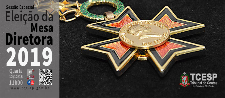 Tribunal de Contas do Estado de São Paulo elege novo Presidente durante sessão especial hoje