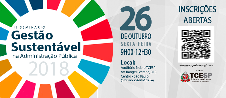 Gestão sustentável na Administração Pública será tema de seminário no Tribunal de Contas