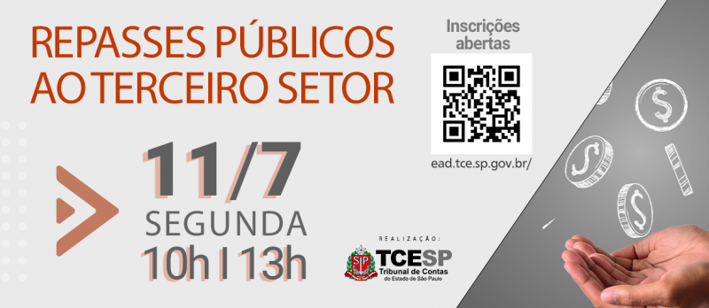 Palestra no TCESP capacitará sobre repasses públicos ao Terceiro Setor 