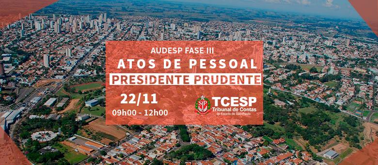 ‘Atos de Pessoal’ é tema de capacitação em Presidente Prudente