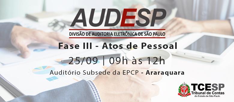 ‘Atos de Pessoal’ é tema de capacitação em Araraquara 