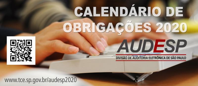 Tribunal de Contas divulga calendário de obrigações da Audesp para 2020