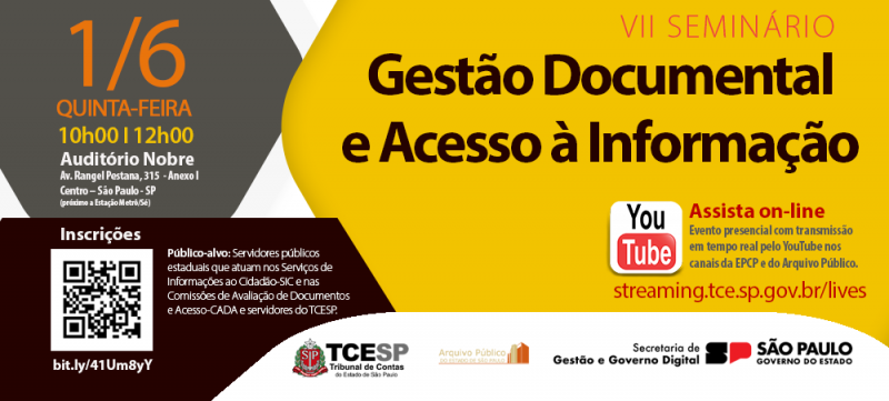 TCE e Arquivo Público promovem VII Seminário de Gestão Documental