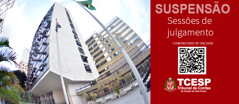 Tribunal de Contas do Estado de São Paulo suspende sessões de julgamento
