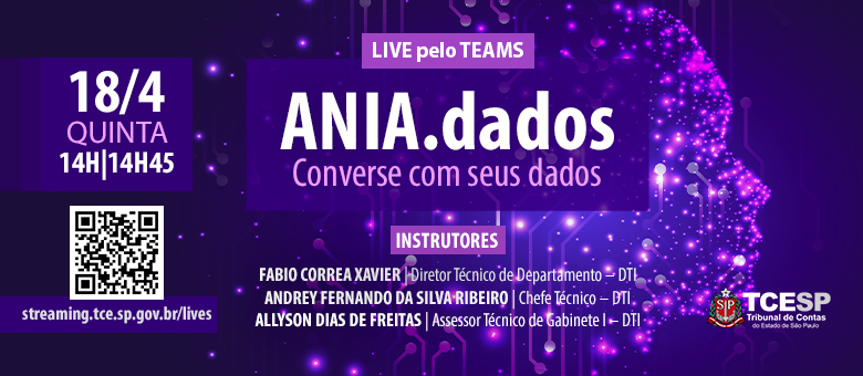 Plataforma de inteligência artificial será tema de live do TCE no dia 18