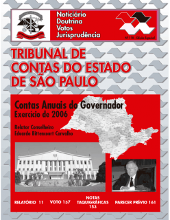 Edição 118 - Especial - Contas Anuais do Governador - Exercício 2006