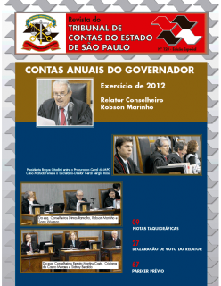 Edição 128 - Especial - Contas Anuais do Governador - Exercício 2012